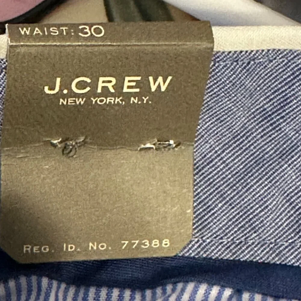 J. Crew Club Shorts Men's 30 NWT Premiun Line Stone